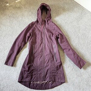 Plum Right as Rain Hooded Jacket